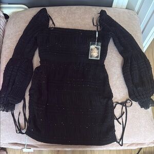 Elegant Black Dress Self- Portrait